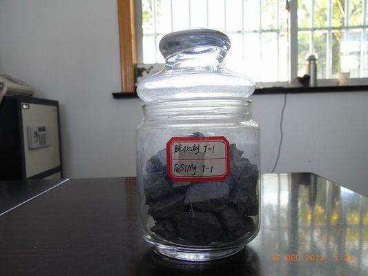RE Solid Ferro Silicon Magnesium FeSiRE 21 For Casting Industry , Silver Grey