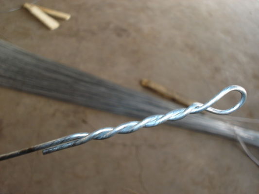 Hot-Dipped Galvanized Iron Wire Binding Double Loop Tie Wire 6" - 22"